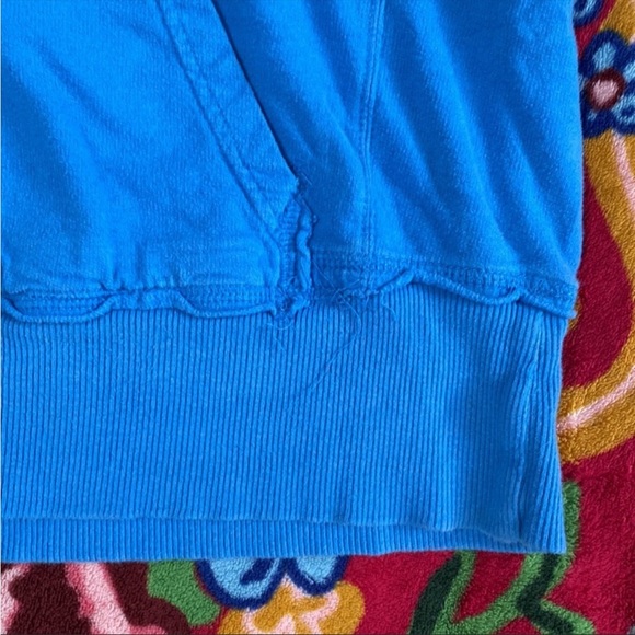 Y2K Junk Food Loves KITSON Cobalt Blue Little Miss Trouble Hoodie - Picture 10 of 10